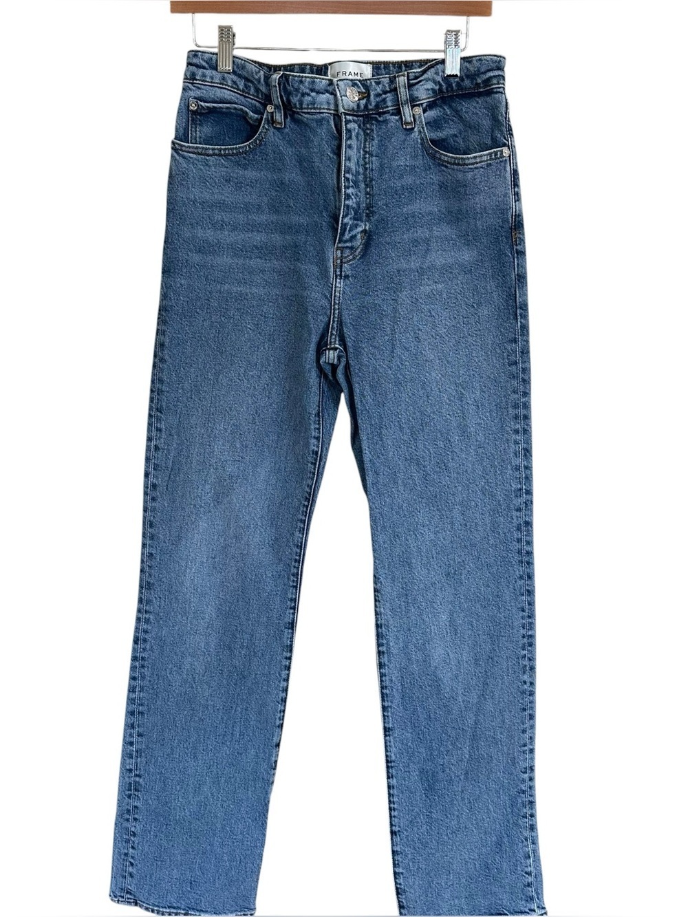 FRAME The Ruler Straight Leg Jeans in Indio Wash Size 29 High Rise Denim